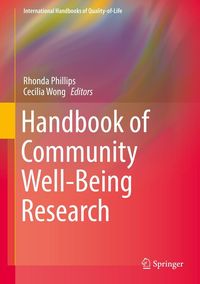 Produktbild: Handbook of Community Well-Being Research