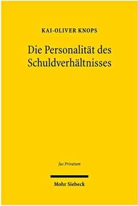 Produktbild: Die Personalit&auml;t des Schuldverh&auml;ltnisses