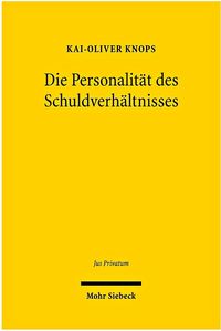 Produktbild: Knops, K: Personalit&auml;t des Schuldverh&auml;ltnisses