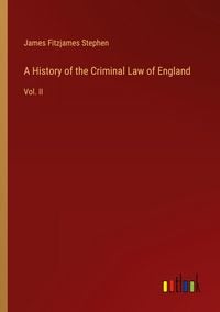 Produktbild: A History of the Criminal Law of England