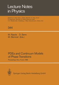 Produktbild: PDEs and Continuum Models of Phase Transitions