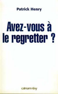 Produktbild: Avez-Vous a le Regretter ?