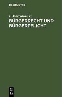 Produktbild: B&uuml;rgerrecht und B&uuml;rgerpflicht