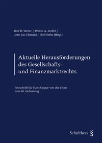 Produktbild: Aktuelle Herausforderungen des Gesellschafts- und Finanzmarktrechts