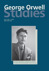 Produktbild: George Orwell Studies Vol.2 No.2