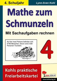 Produktbild: Mathe zum Schmunzeln - Sachaufgaben, 4. Schuljahr