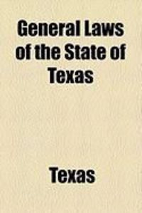 Produktbild: General Laws of the State of Texas