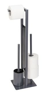 Produktbild: Stand WC-Garnitur Mod. Rivalta Grau, Platte aus Sicherheitsglas