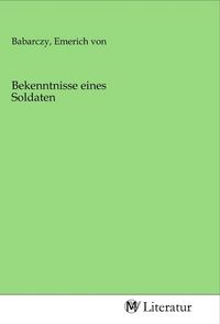 Produktbild: Bekenntnisse eines Soldaten
