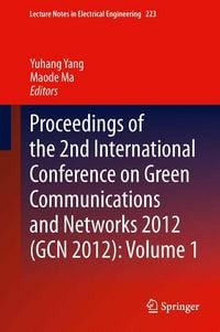 Produktbild: Proceedings of the 2nd International Conference on Green Communications and Networks 2012 (GCN 2012): Volume 1