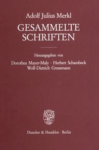 Produktbild: Gesammelte Schriften.