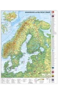 Bild vom Artikel Skandinavien und Baltikum physisch 1 : 30.000 000. Wandkarte mit Metallbeleistung vom Autor Heinrich Stiefel