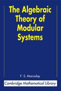 Produktbild: The Algebraic Theory of Modular Systems