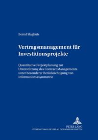 Produktbild: Vertragsmanagement f&uuml;r Investitionsprojekte