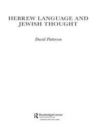 Produktbild: Hebrew Language and Jewish Thought