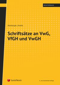 Bild vom Artikel Schriftsätze an VwG, VfGH und VwGH vom Autor Dieter Altenburger