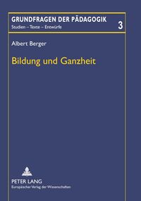 Produktbild: Bildung und Ganzheit