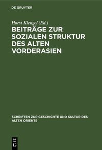 Produktbild: Beitr&auml;ge zur sozialen Struktur des Alten Vorderasien