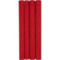 Produktbild: Creativ Company Krepppapier, Blatt 25x60 cm, Kreppanteil: 180%, 105 g, Rot, 4 Blatt