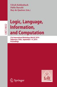 Produktbild: Logic, Language, Information, and Computation