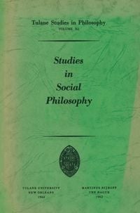 Produktbild: Studies in Social Philosophy