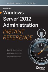 Produktbild: Microsoft Windows Server 2012 Administration Instant Reference