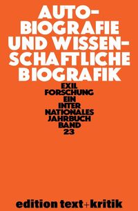 Produktbild: Autobiografie und Wissenschaftliche Biografik