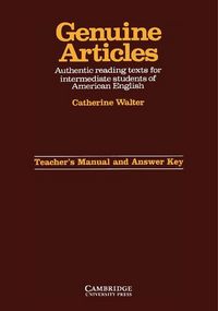 Produktbild: Genuine Articles Teacher's Manual with Key