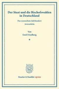 Produktbild: Der Staat und die Bischofswahlen in Deutschland.
