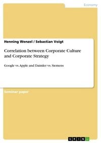 Produktbild: Correlation between Corporate Culture and Corporate Strategy