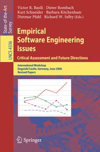 Produktbild: Empirical Software Engineering Issues. Critical Assessment and Future Directions