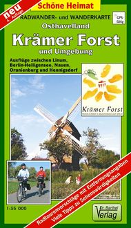 Produktbild: Kr&auml;mer Forst und Umgebung 1 : 35 000. Radwander- und Wanderkarte