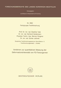 Produktbild: Verfahren zur quantitativen Messung der Deformationsintensit&auml;t von FD-Texturgarnen