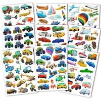 Produktbild: 150 hautfreundliche Kindertattoos &ndash; Thema: Fahrzeughelden