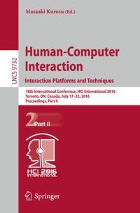 Produktbild: Human-Computer Interaction. Interaction Platforms and Techniques
