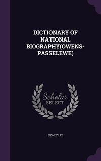 Produktbild: Dictionary of National Biography(owens-Passelewe)