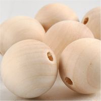 Produktbild: Creativ Company Holzperle, D 25 mm, Lochgr&ouml;&szlig;e 4,5 mm, 8 Stk