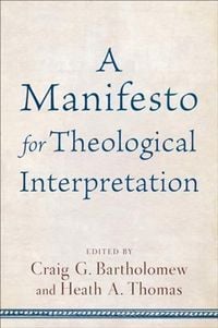 Produktbild: Manifesto for Theological Interpretation
