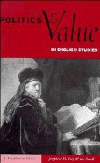 Produktbild: Politics and Value in English Studies