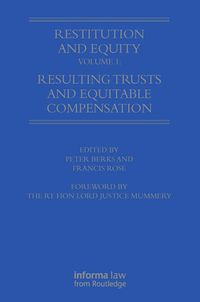 Produktbild: Restitution and Equity Volume 1: Resulting Trusts and Equitable Compensation