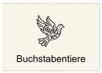 Produktbild: Buchstabentiere (Wandkalender 2027 DIN A3 quer), CALVENDO Monatskalender