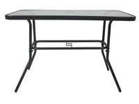 Produktbild: Glas Gartentisch Esstisch Balkontisch 110x55