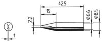 Produktbild: Ersa 842 CD L&ouml;tspitze Mei&szlig;elform Spitzen-Gr&ouml;&szlig;e 2.2mm Inhalt 1St.