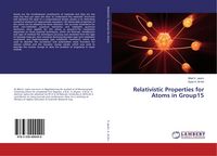 Produktbild: Relativistic Properties for Atoms in Group15