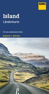 Produktbild: ADAC L&auml;nderkarte Island 1:600.000