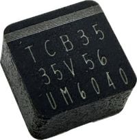 Produktbild: TRU COMPONENTS Elektrolyt-Kondensator SMD 0604 56 &micro;F 35 V 20 % (L x B x H) 6.5 x 6.5 x 4.0 mm 1 St.