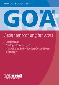 Produktbild: GO&Auml; (Geb&uuml;hrenordnung f&uuml;r &Auml;rzte)