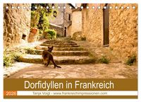 Produktbild: Dorfidyllen in Frankreich (Tischkalender 2026 DIN A5 quer), CALVENDO Monatskalender