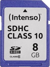 Produktbild: Intenso 3411460 SDHC-Karte 8 GB Class 10