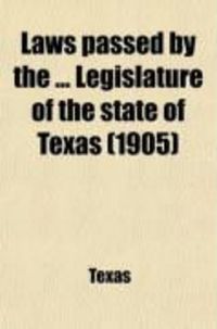 Produktbild: Laws Passed by the Legislature of the State of Texas